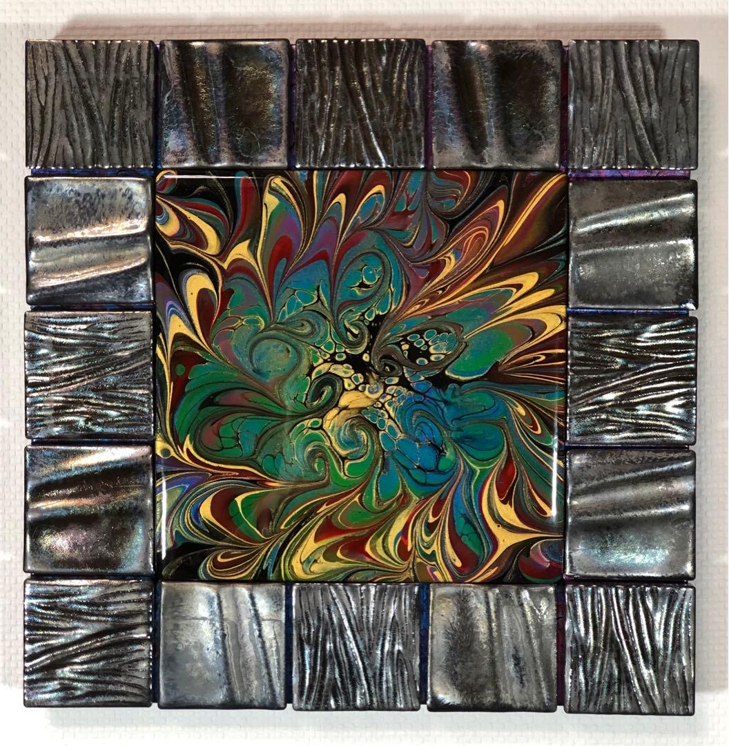 『千賀輝天』フルイドアート　現実アート　抽象画　アクリル画　ポーリングアート フルイドアート アクリル画 抽象画 現代アート ポーリングアート 千賀