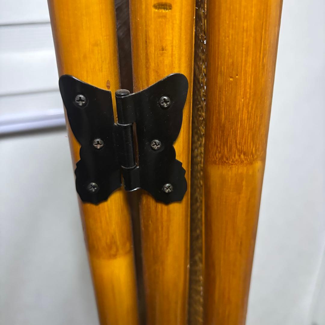 希少 昭和レトロ ラタン 3連パーテーション 間仕切り 藤 150㎝