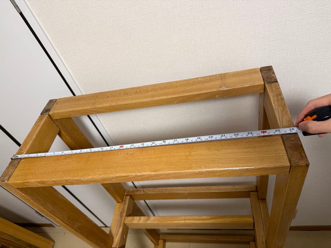 60cm用水槽台・マーフィード・木製水槽台・キャビネット・水槽棚・3段 ②