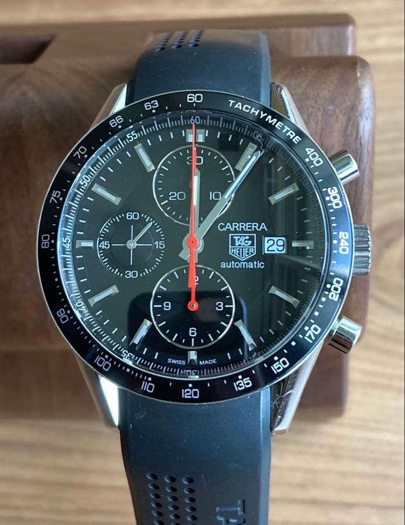 タグホイヤー カレラ CV2014-3 黒(OH: 2024/11)