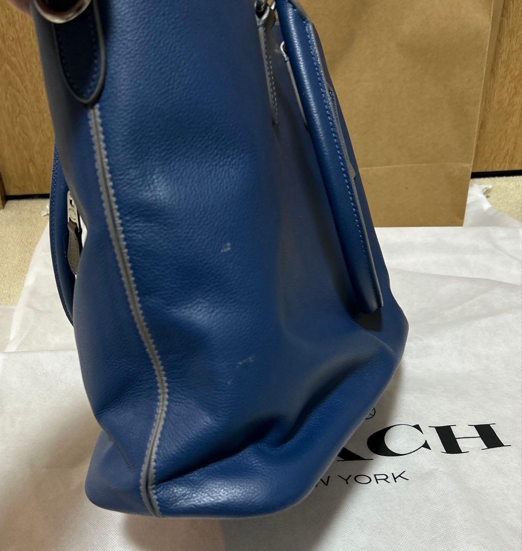 【まさゆき】コーチトートバッグ 2way ベケット ショルダー ブルー