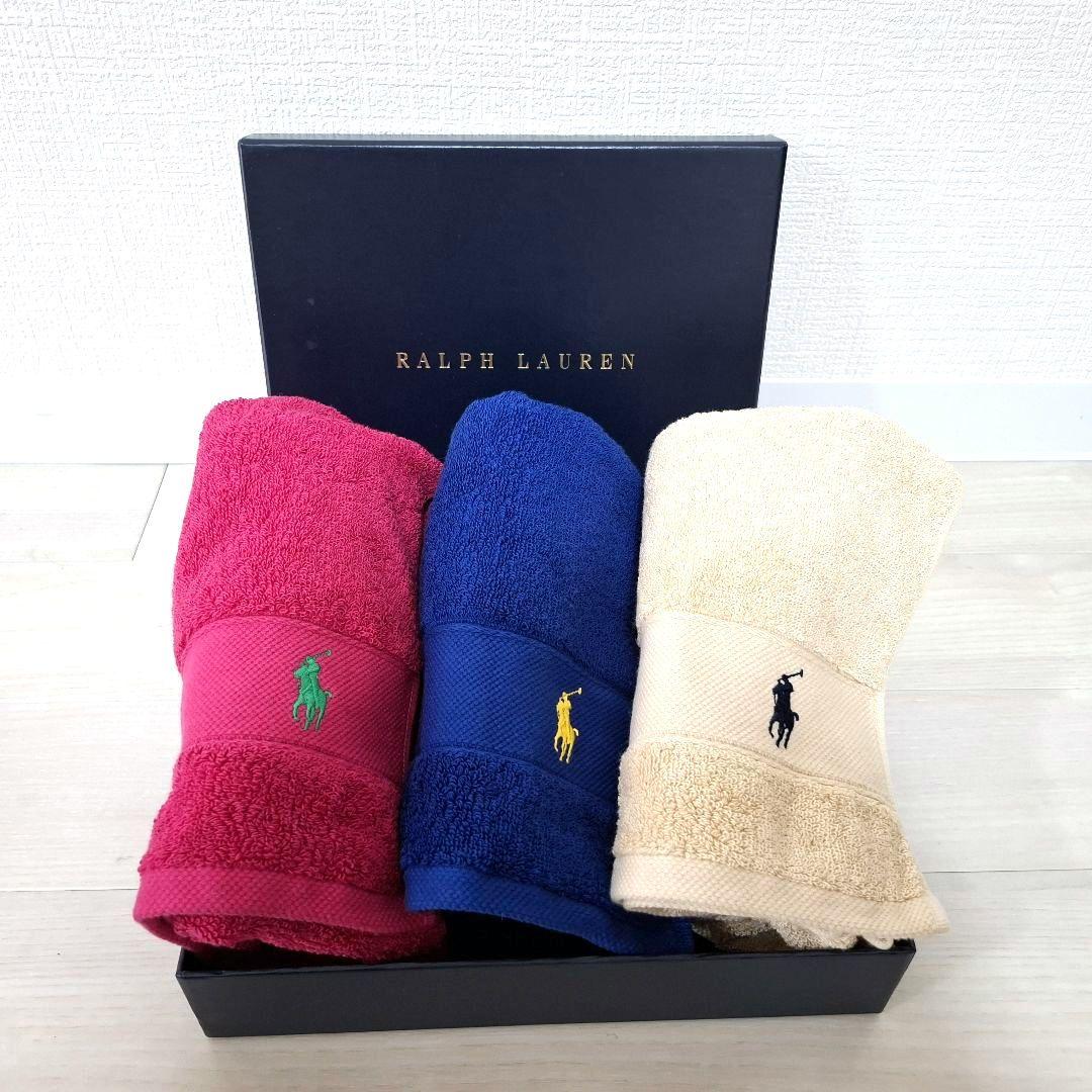 新品　Ralph Lauren タオルセット 3色 楽天市場】ギフトセット ラルフローレン タオル 2点 タオルハンカチ