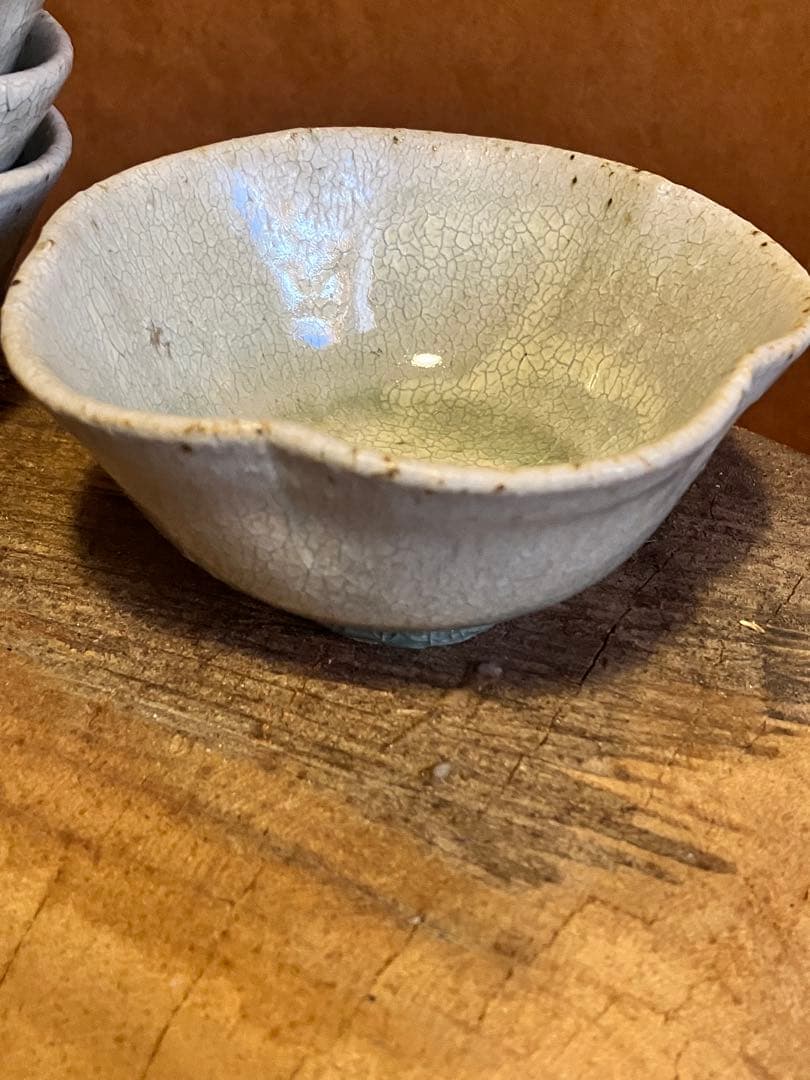 民藝　輪花　小鉢　向付　取り皿　信楽 5枚セット yamaai_top1.jpg