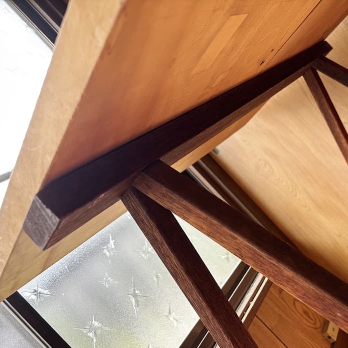 裁ち台 木製 一枚板 二枚組 脚付き 166.7×80×78（