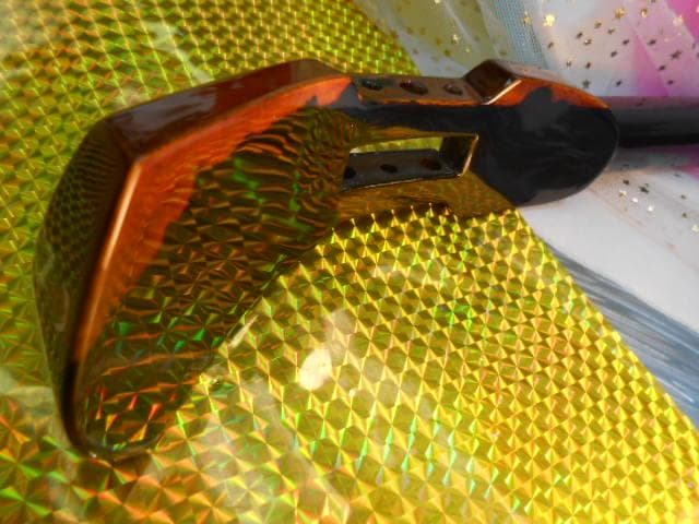 A7現品販売(送料無料)189.800円沖縄三線専用黒檀棹　銘苅春政氏監修