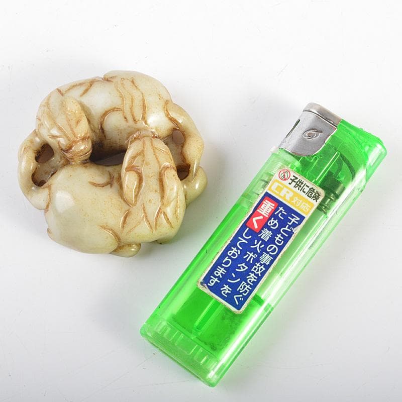 中国 玉石彫刻 犬刻 根付 紙鎮 置物 C R7131E - メルカリ