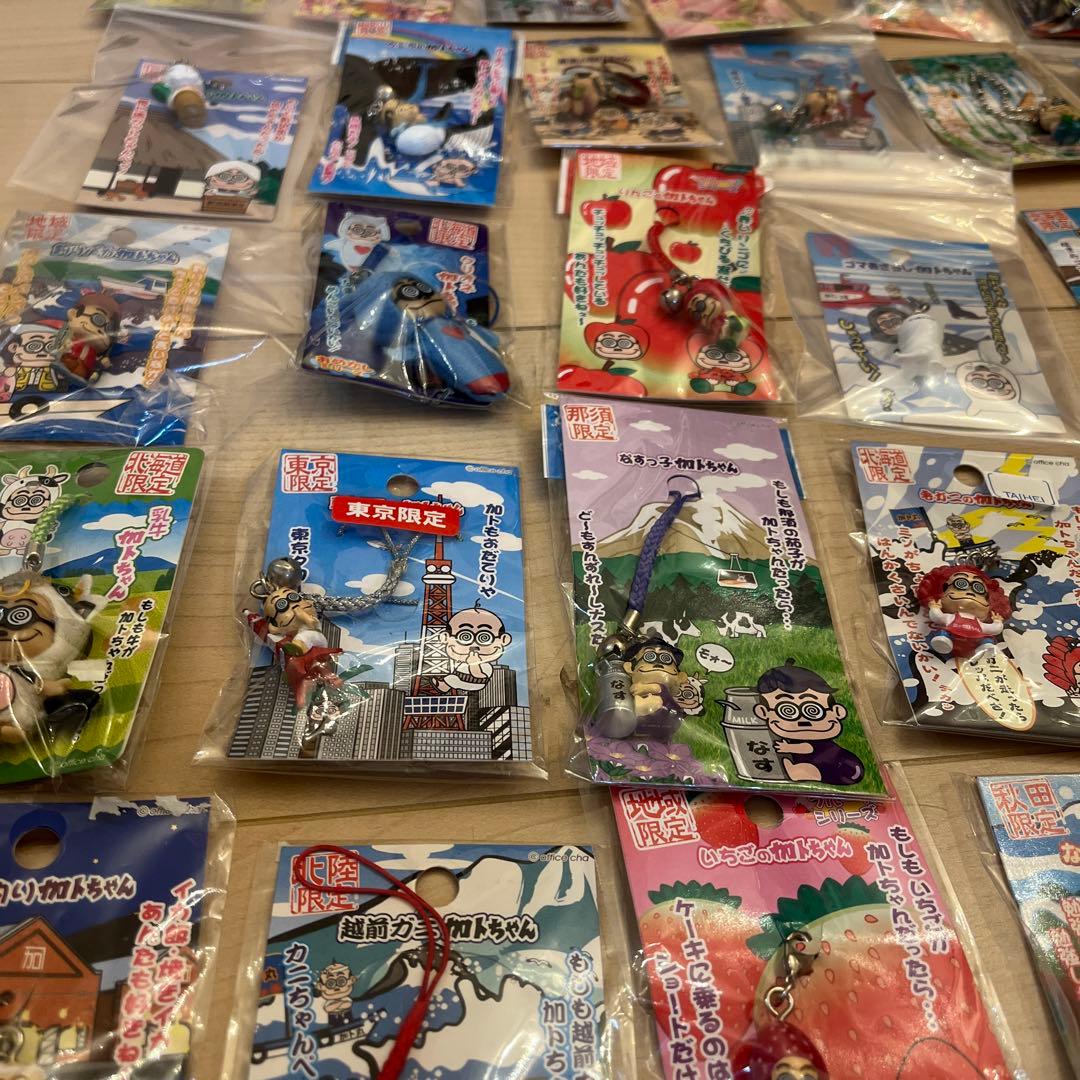 加トちゃん日本全国ご当地加トちゃんキーホルダーストラップ110個
