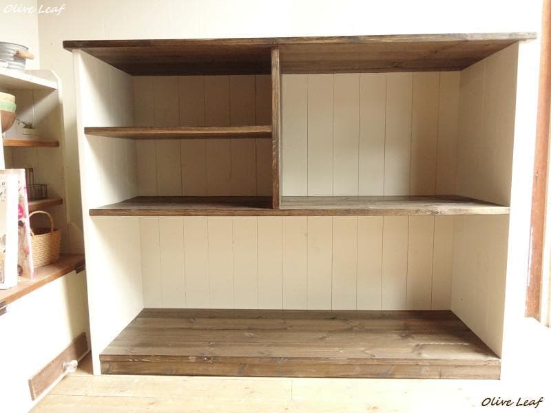 サイズ、デザインオーダー可！ワイドカウンターテーブルシャビーエスプレッソ受注製作