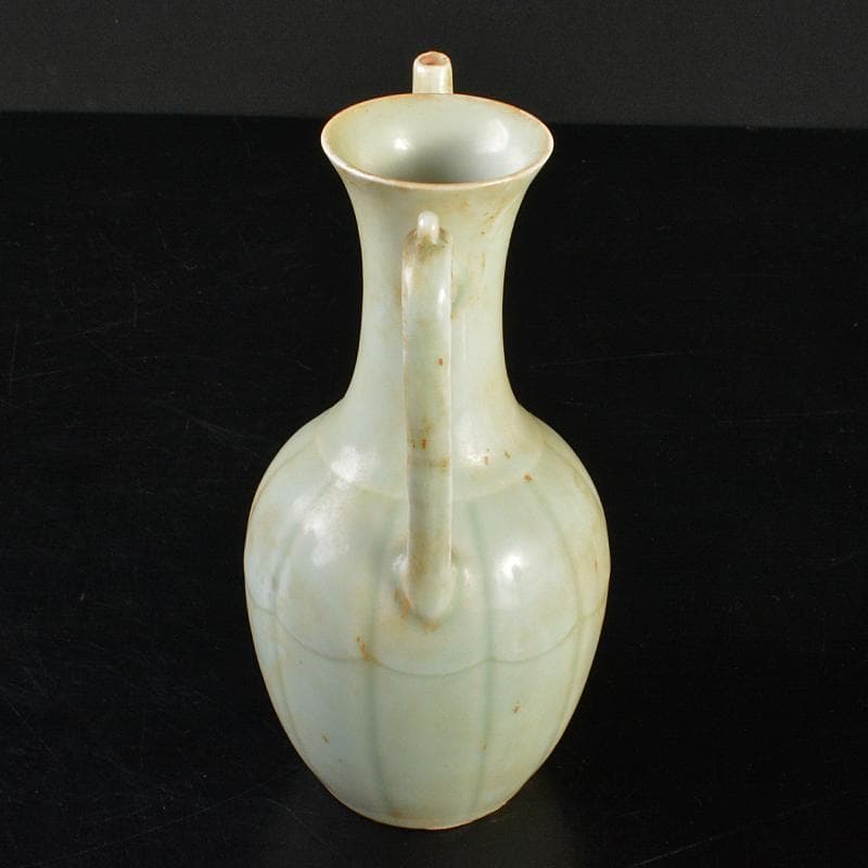 中国 影青 青白磁 水注 執壷 時代箱付 V R6482