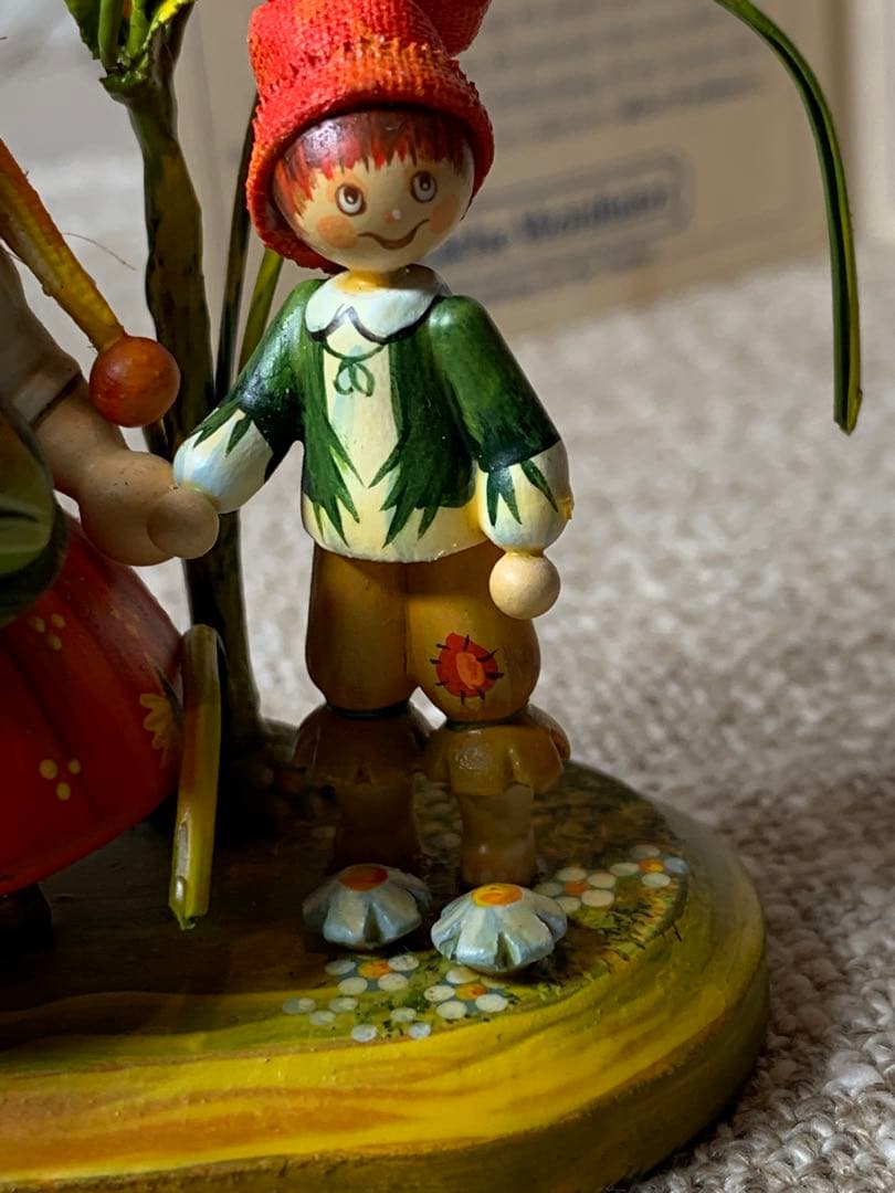 ドイツ製 木製人形 ケーテウォルファルト社の2001年度限定の兄弟の可愛い