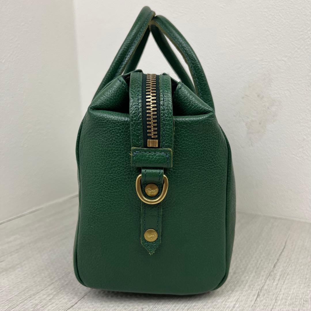 極美品✨ イルビゾンテ ミニボストンバッグ ショルダーバッグ 2way グリーン