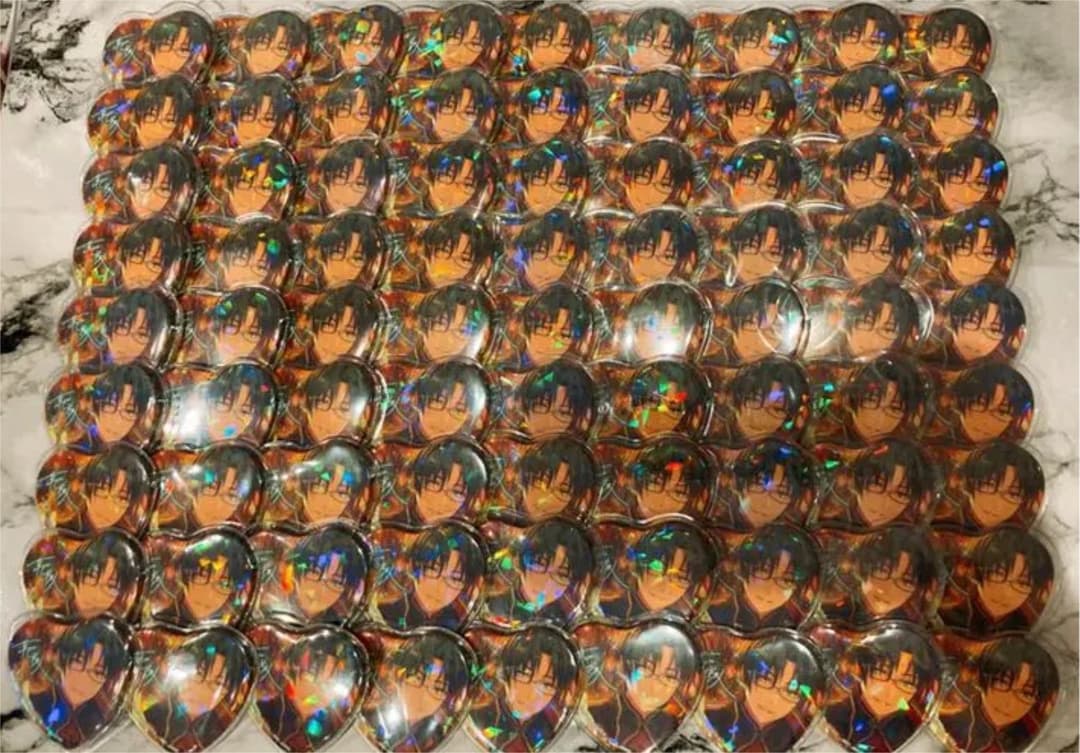 とるパカ 敬人 蓮巳敬人 ハート缶バッジ とるパカ チャイナタウン 30