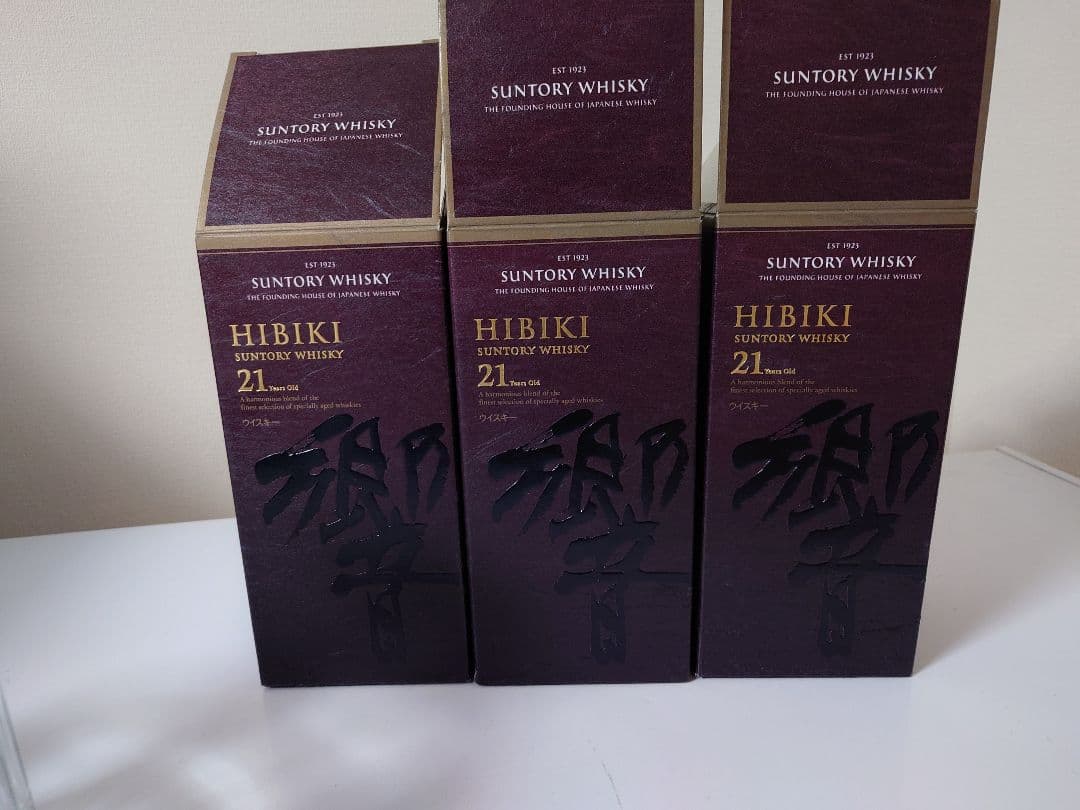 サントリー響21年空瓶6本セット㉘紙箱付 空瓶】サントリー 響