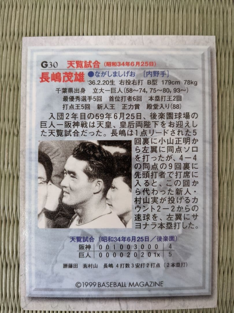スポーツ報知 東京読売ジャイアンツ94年優勝 長嶋茂雄 下敷き 読売