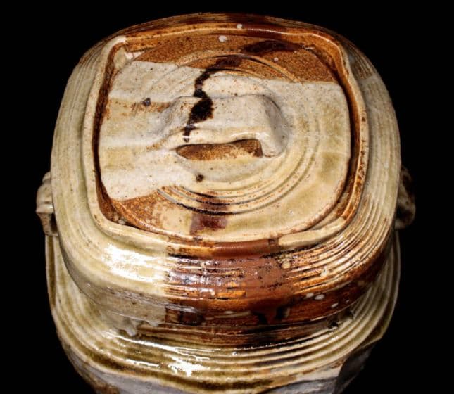 真作上品】加藤光右衛門 美濃伊賀 水指 共箱 茶道具 - メルカリ