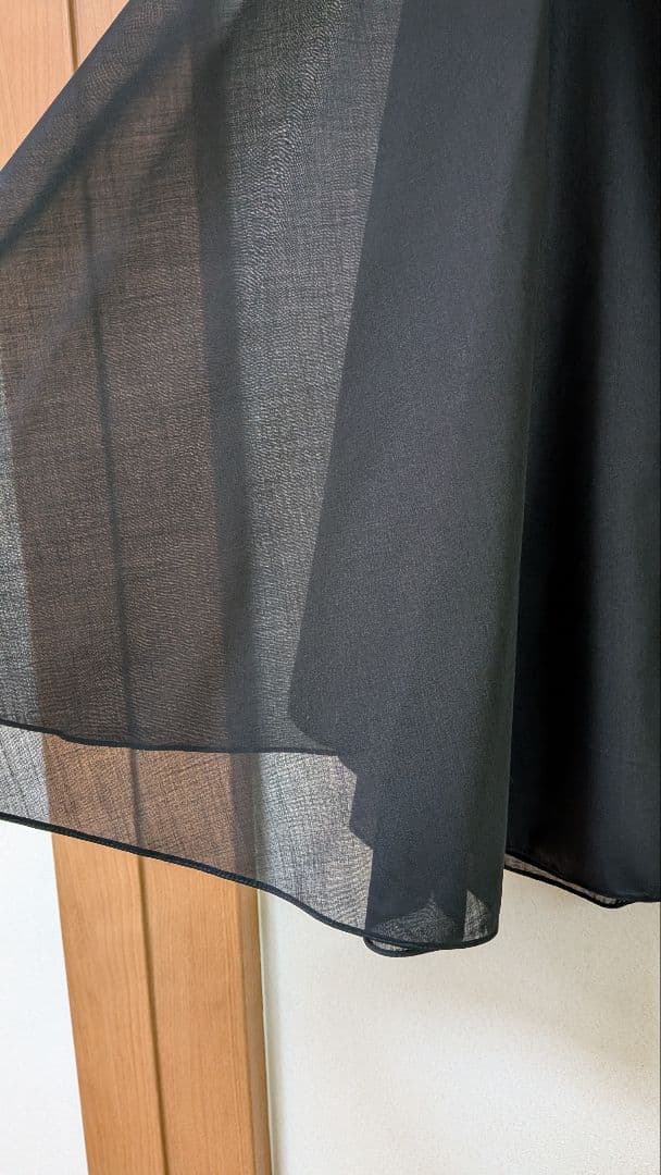 JIL SANDER ブラック フレアスカート ひざ丈