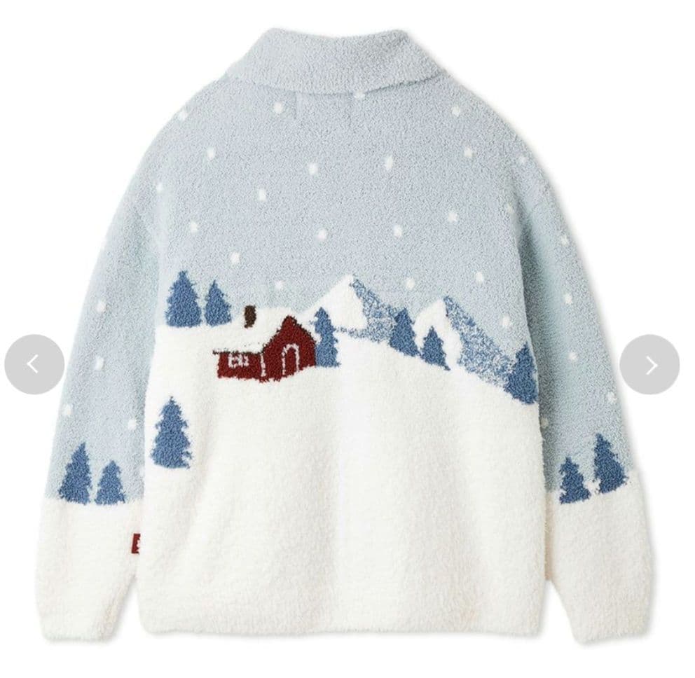 gelato pique【HOLIDAY】スキーベアジャガードカーディガン