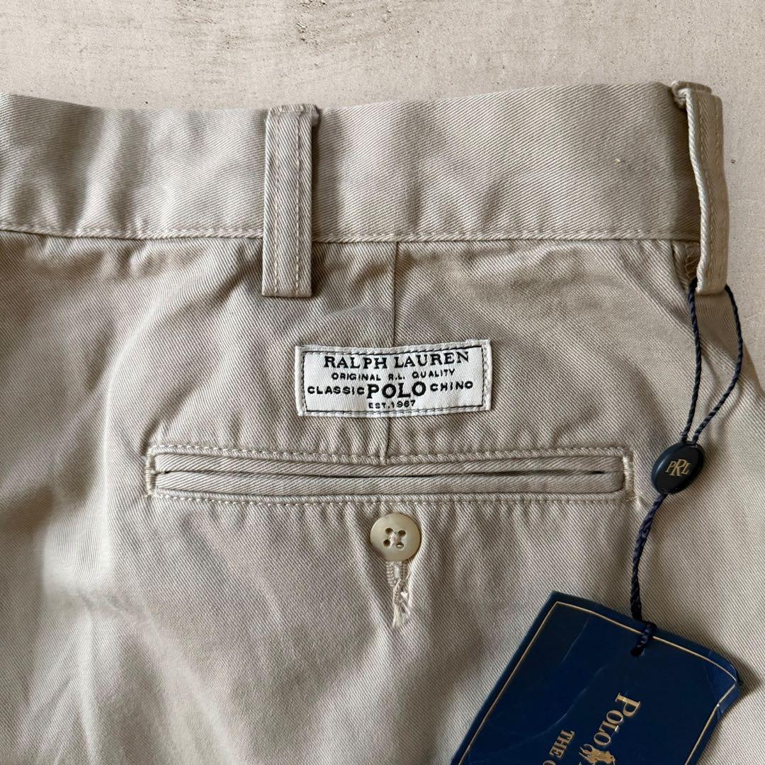 希少デッドストックPoloRalphLaurenラルフローレンチノパンW32古着