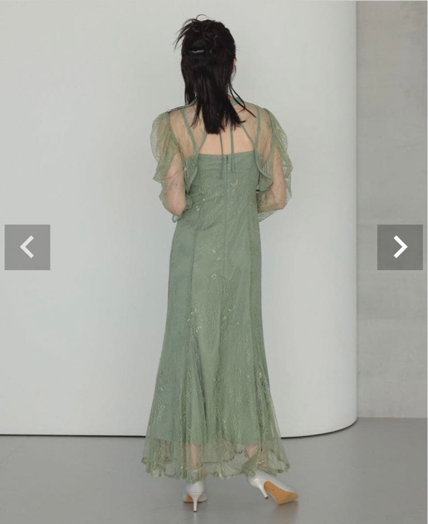 ☆新品☆ドリードール ボレロレイヤーレースドレ グリーンS Dorry Doll