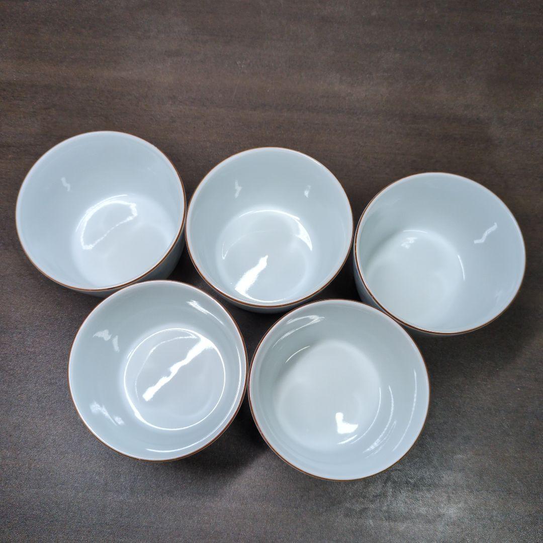 深川製磁 染付 撫子文 蕎麦猪口 揃 共箱 酒器