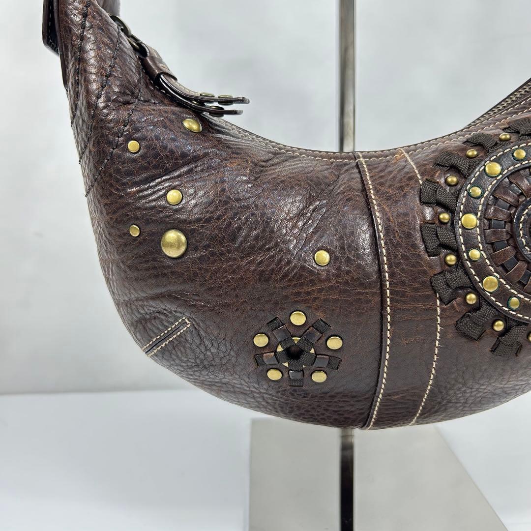 バッグ Coach Mia Studded Hobo Shoulder Bag