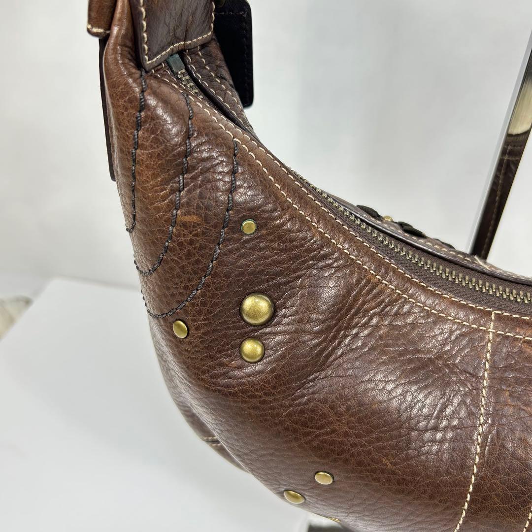 バッグ Coach Mia Studded Hobo Shoulder Bag