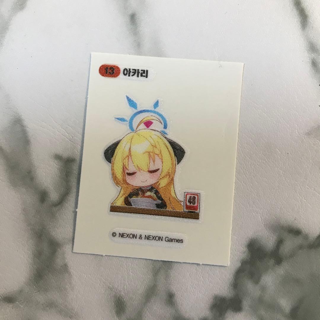 ブルーアーカイブ ブルアカ 韓国 GS25コラボ パン ステッカー アカリ