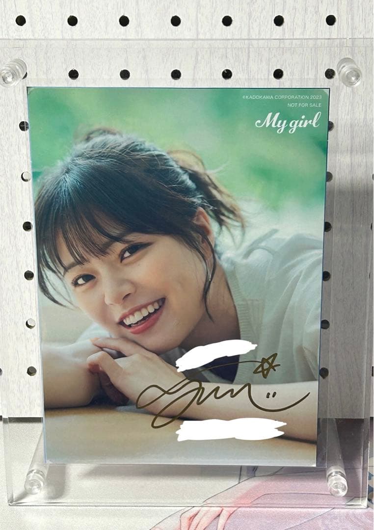 鈴代紗弓直筆サインブロマイド（おまけ付き）