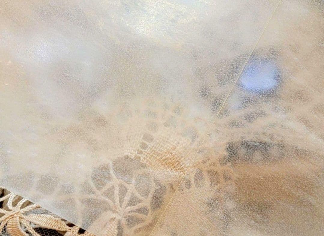 ヴィンテージ飴色のような焼けグラシン紙味紙ジャンクジャーナル素材　80枚×３+１