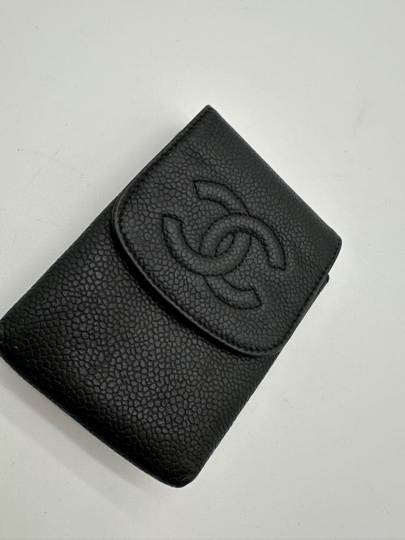 本日削除CHANEL キャビアスキンシガレットケース