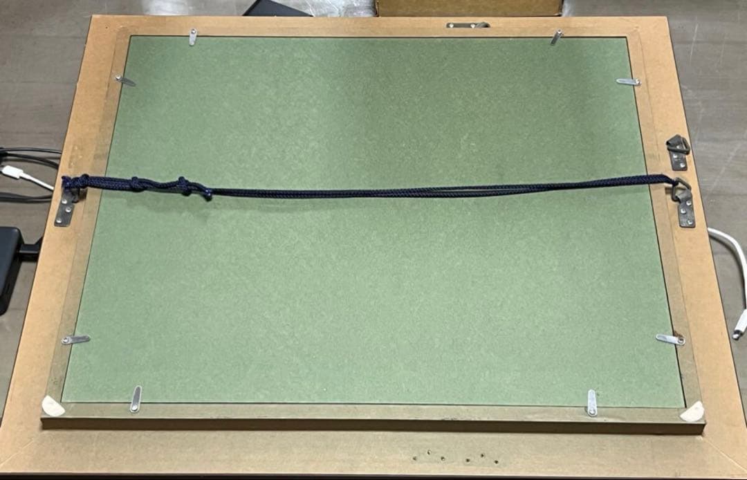 織田広比古 油彩 F10号 『星空と白鳥』 真作 共シール額装 直筆サインあり