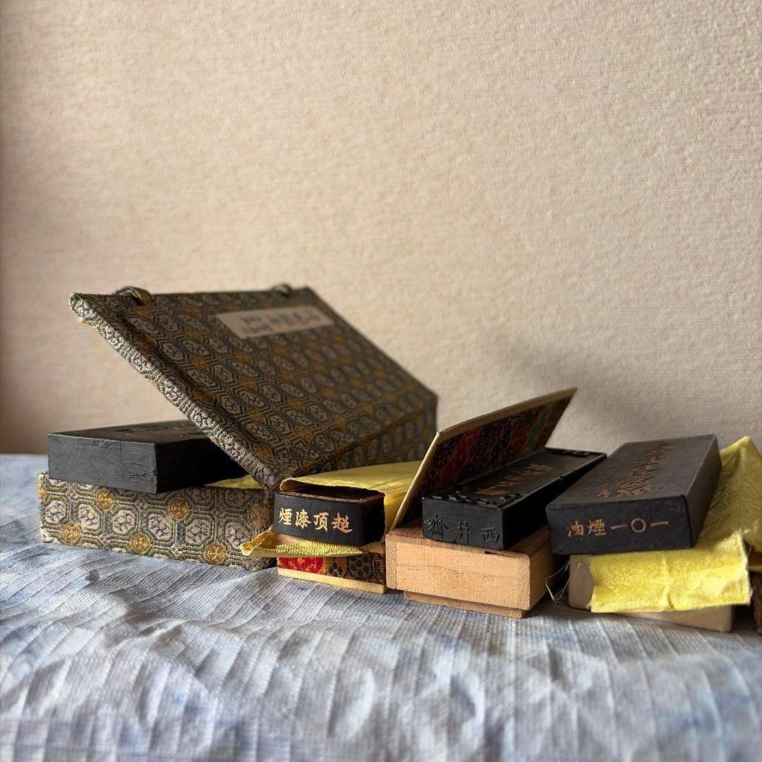 墨　唐墨　中国　鉄斎　書画　習字　硯 墨 唐墨 文房四宝 中国 書画 書道 硯 習字 - メルカリ