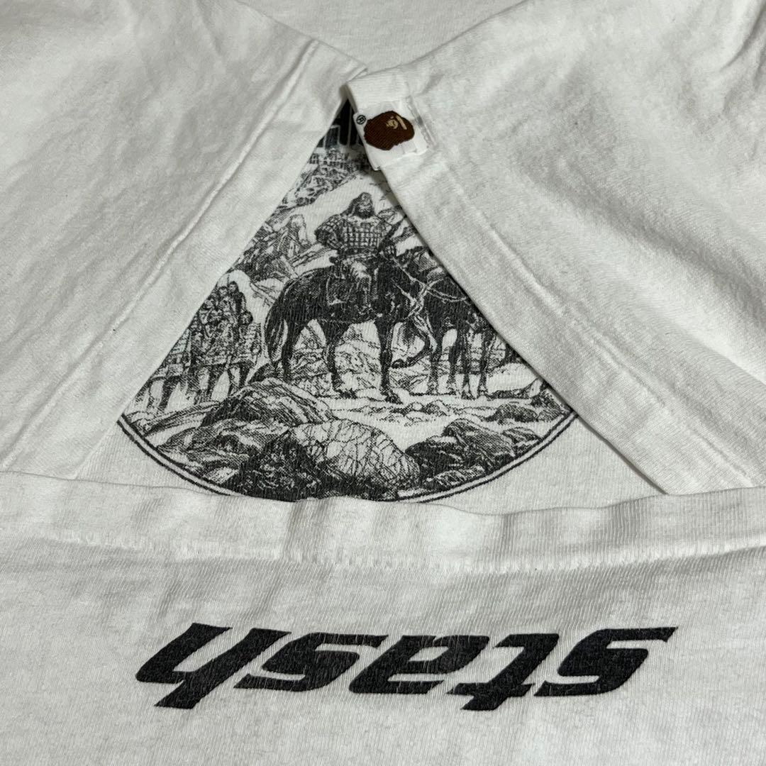 90s A BATHING APE/猿の惑星 プリントtシャツ/M/ホワイト