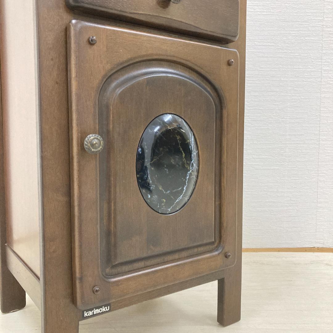 カリモク】電話台 花台 キャビネット サイド アンティーク調 - メルカリ