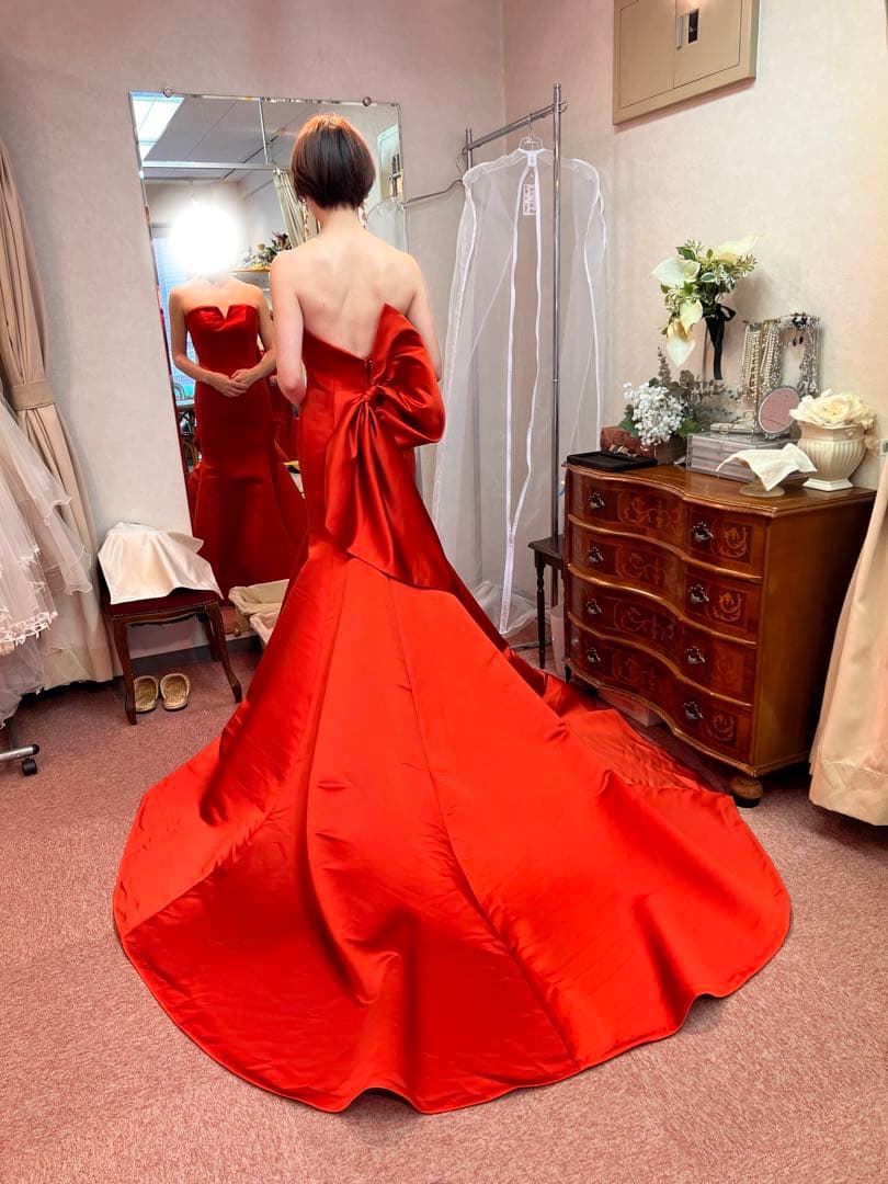 ぽ*こ様 Merry Marry オレンジマーメイドドレス