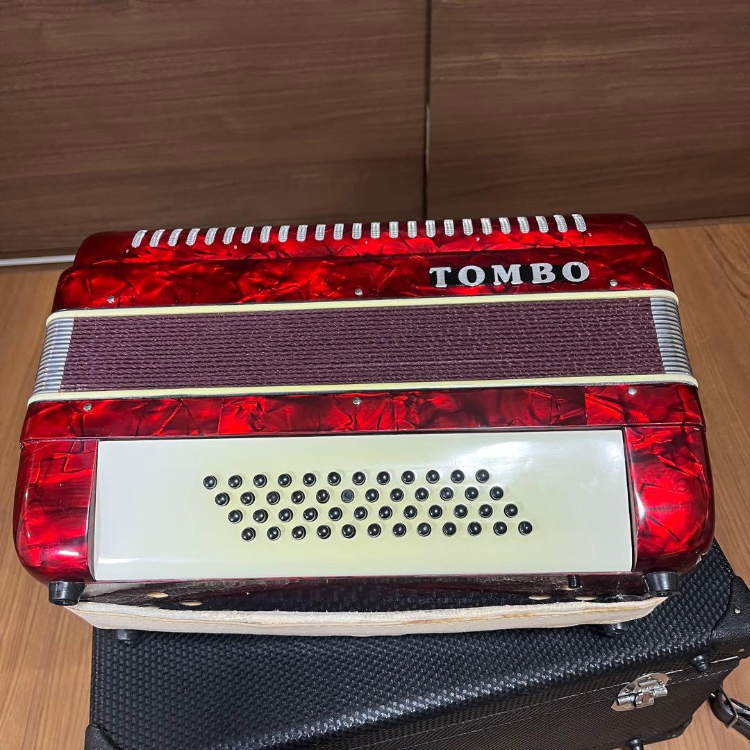 稼動品TOMBO トンボアコーディオン T-48 ケース付き 34鍵 - メルカリ