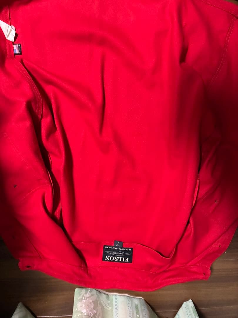 【USA製】FILSON フィルソン ウール シャツジャケット 赤 M CPO