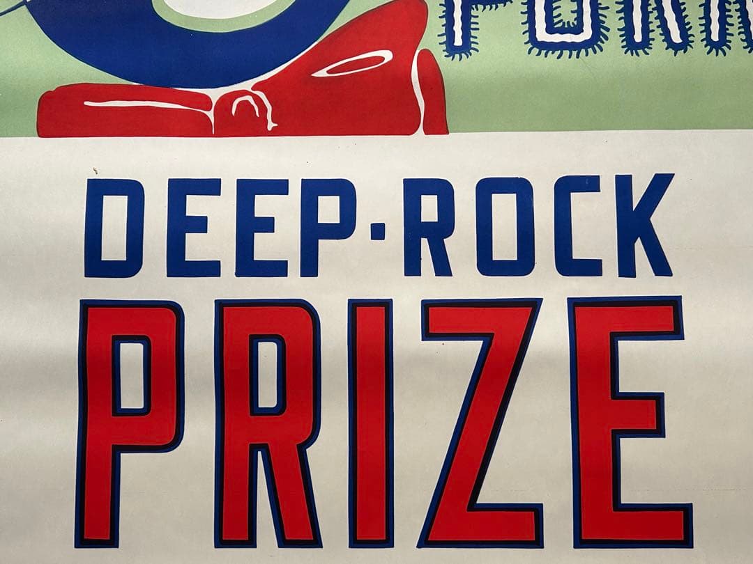 1940's Deep Rock oil ポスター　サイン