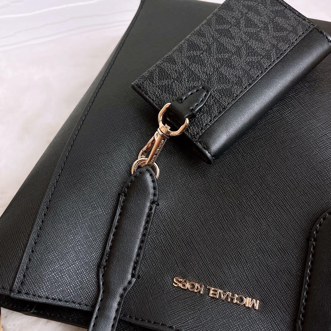 極美品☆MICHAEL KORSマイケルコース 2wayショルダーバッグ 黒