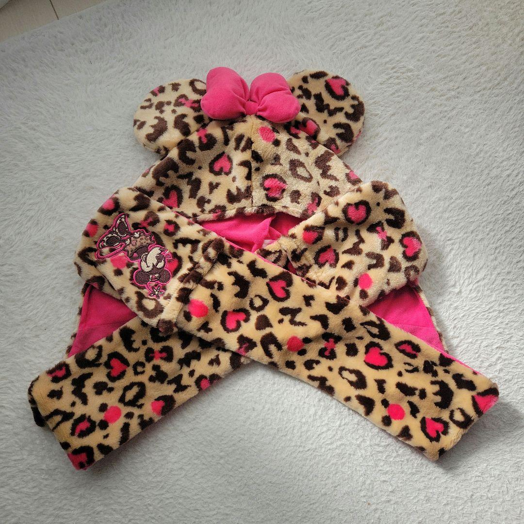 ディズニー ミニー ヒョウ柄マフラー ファンキャップ - メルカリ