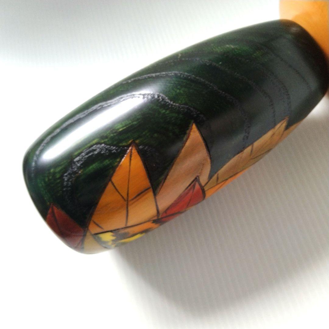 卯三郎 卯三郎こけし 創作こけし こけし 山の詩 紅葉 大き目 大 28cm