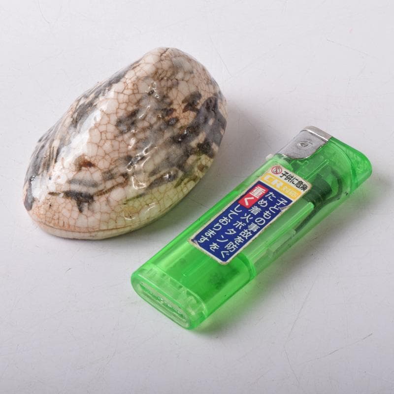 茶道具 瀬戸焼 葵窯 竹里庵 加藤春二作 小牧山 香合 共布共