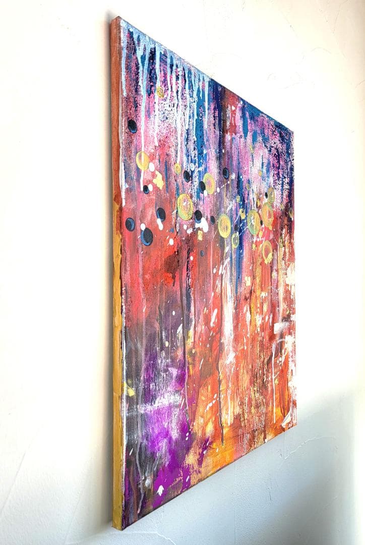 【専用】月曜日のサーカス/ 抽象画 キャンバス 50×40㎝ 原画1点のみ