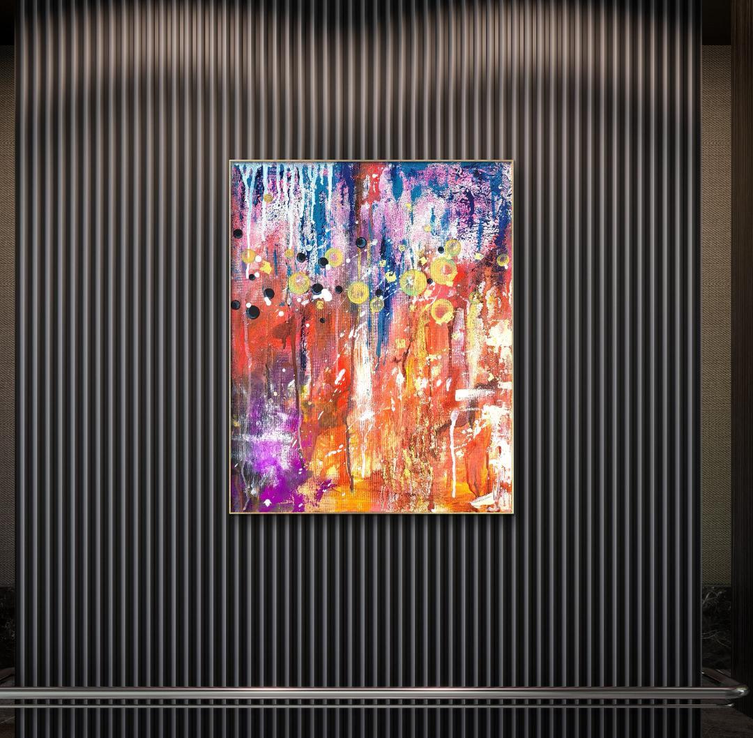 【専用】月曜日のサーカス/ 抽象画 キャンバス 50×40㎝ 原画1点のみ