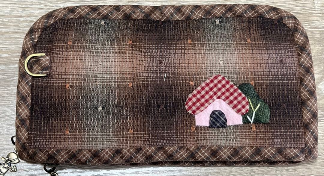 ★8700→8000★スーちゃん＆ビリーくん★ブラウン系＊ハンドメイド＊長財布＊