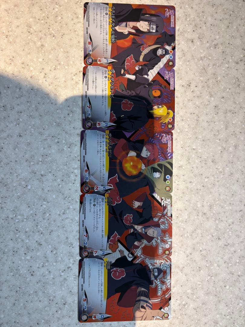 【絶版】【希少】【おまけ有】ナルト疾風伝　カードゲーム　暁セット　コンプリート品