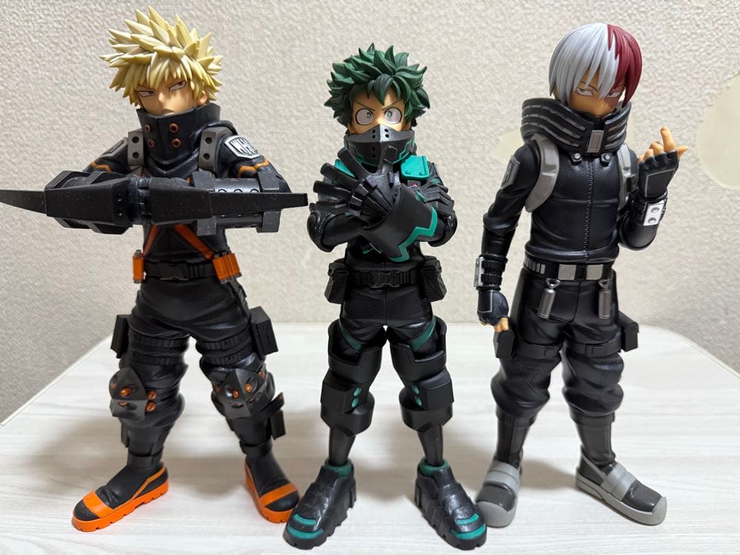 ヒロアカ 緑谷出久 爆豪勝己 轟焦凍 フィギュア ワールドヒーローズ