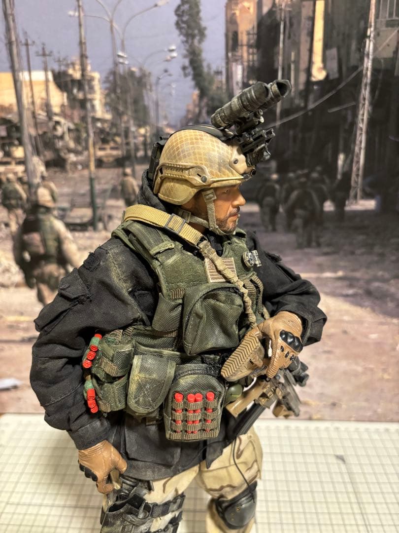 ミリタリーフィギュア damtoys 12インチ sfod カスタム