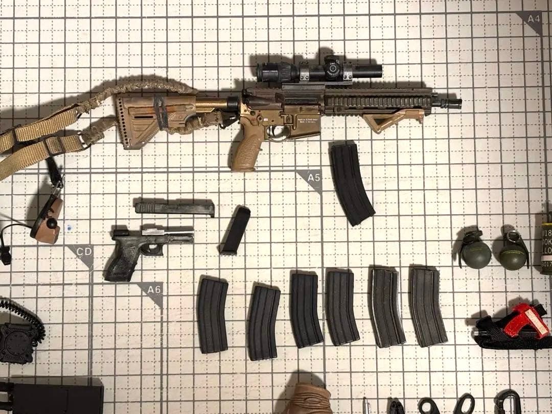 ミリタリーフィギュア damtoys 12インチ sfod カスタム