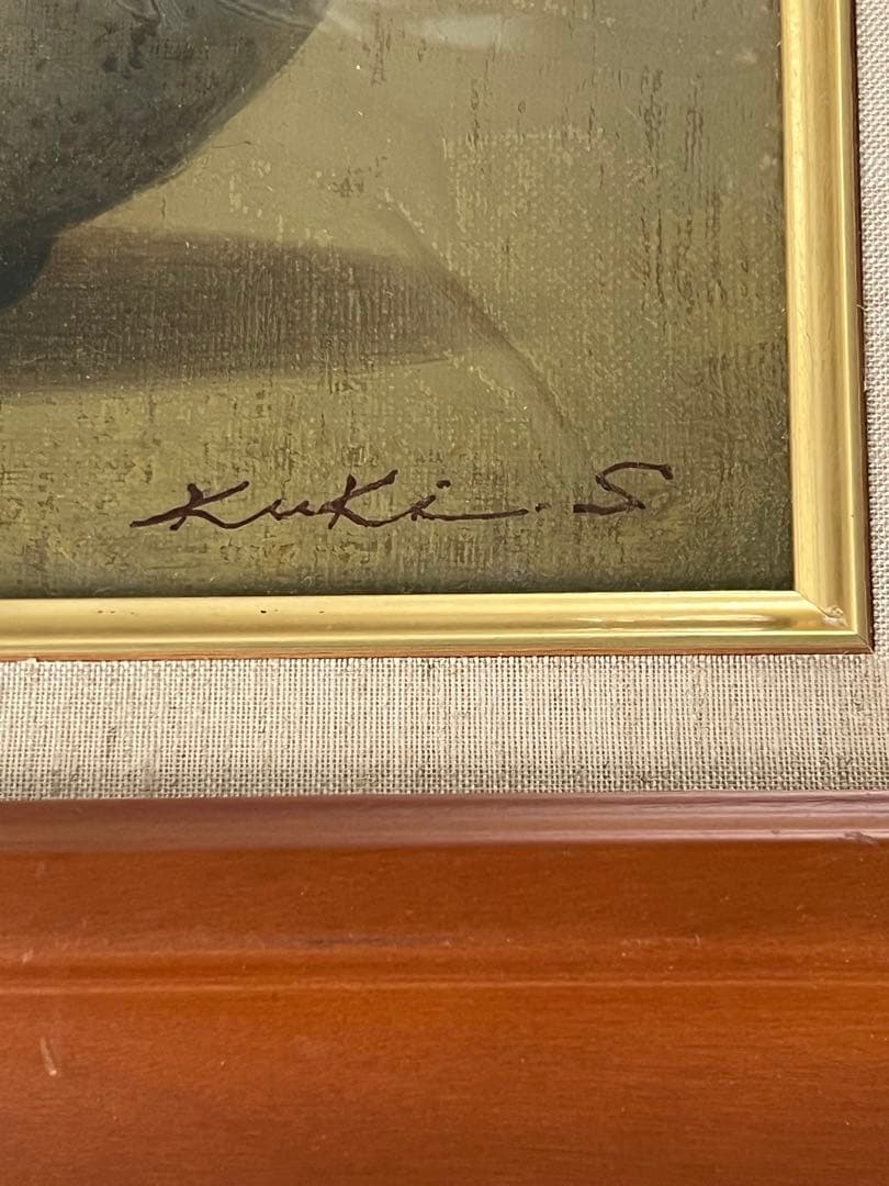 Kuki S. 花瓶と花の日本画